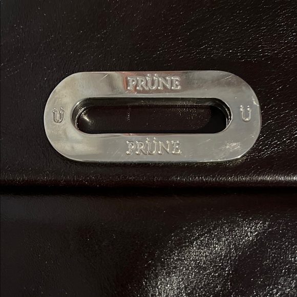 PRUNE  Vintage Wristlet, Clutch or Small Purse Black Leather - Picture 2 of 8